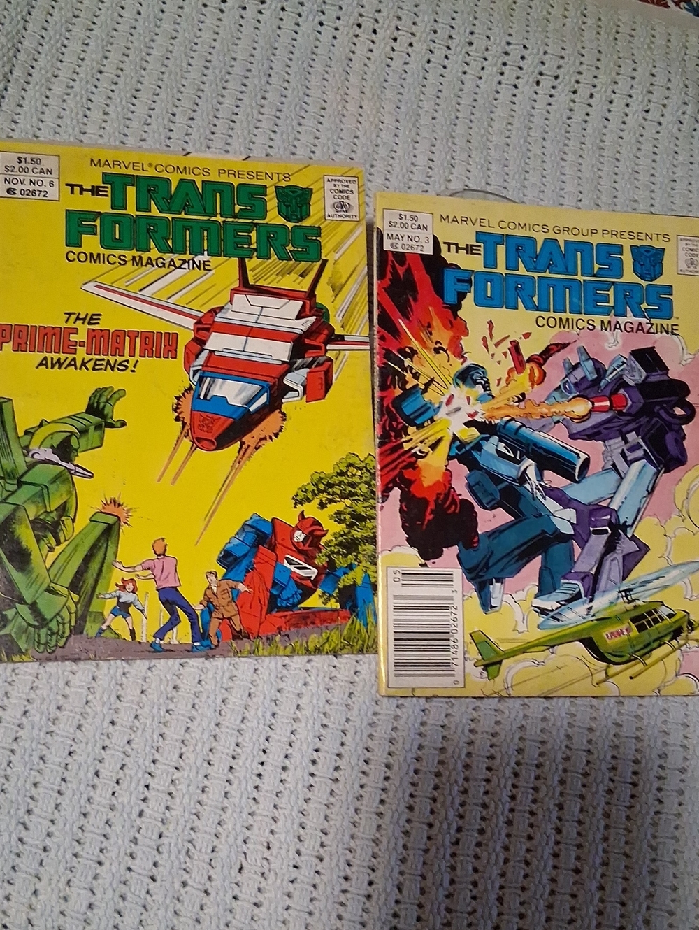 Marvel The Transformers Comics Magazine - May & November 1987 (Vintage)
